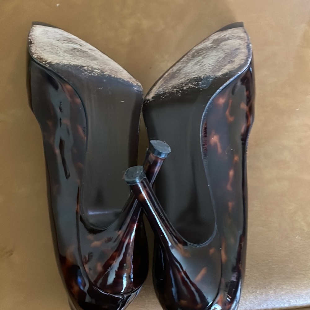 Stuart Weitzman Medium Width Patent Tortoishell P… - image 7